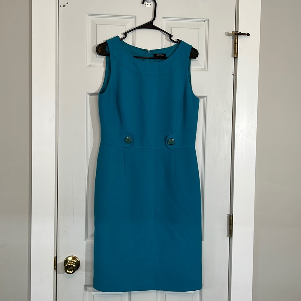 Fully lined Teal Tahari work dress